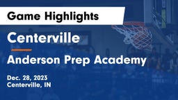 Centerville  vs Anderson Prep Academy  Game Highlights - Dec. 28, 2023