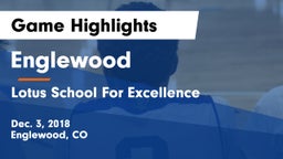 Englewood  vs Lotus School For Excellence Game Highlights - Dec. 3, 2018