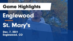 Englewood  vs St. Mary's  Game Highlights - Dec. 7, 2021