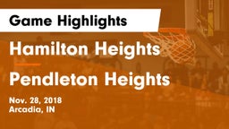 Hamilton Heights  vs Pendleton Heights  Game Highlights - Nov. 28, 2018