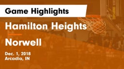 Hamilton Heights  vs Norwell  Game Highlights - Dec. 1, 2018