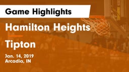 Hamilton Heights  vs Tipton Game Highlights - Jan. 14, 2019