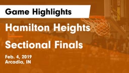 Hamilton Heights  vs Sectional Finals Game Highlights - Feb. 4, 2019