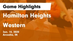 Hamilton Heights  vs Western  Game Highlights - Jan. 14, 2020