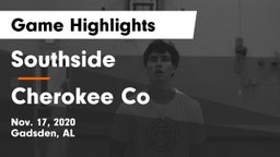 Southside  vs Cherokee Co Game Highlights - Nov. 17, 2020