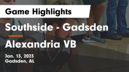 Southside  - Gadsden vs Alexandria VB Game Highlights - Jan. 13, 2023