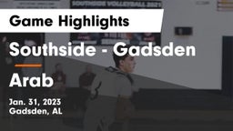 Southside  - Gadsden vs Arab Game Highlights - Jan. 31, 2023