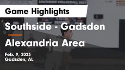 Southside  - Gadsden vs Alexandria Area Game Highlights - Feb. 9, 2023