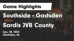 Southside  - Gadsden vs Sardis JVB County Game Highlights - Jan. 20, 2023