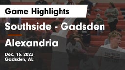 Southside  - Gadsden vs Alexandria  Game Highlights - Dec. 16, 2023