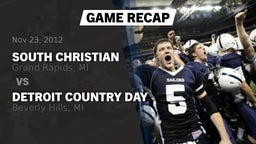 Recap: South Christian  vs. Detroit Country Day  2012