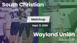 Matchup: South Christian vs. Wayland Union  2020