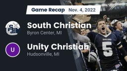 Recap: South Christian  vs. Unity Christian  2022