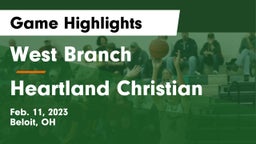 West Branch  vs Heartland Christian Game Highlights - Feb. 11, 2023