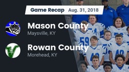 Recap: Mason County  vs. Rowan County  2018