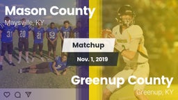 Matchup: Mason County High vs. Greenup County  2019