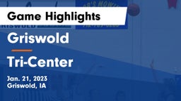 Griswold  vs Tri-Center  Game Highlights - Jan. 21, 2023