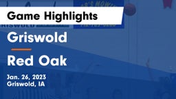 Griswold  vs Red Oak  Game Highlights - Jan. 26, 2023