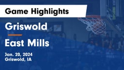 Griswold  vs East Mills  Game Highlights - Jan. 20, 2024