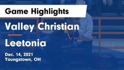 Valley Christian  vs Leetonia  Game Highlights - Dec. 14, 2021