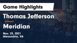 Thomas Jefferson  vs Meridian Game Highlights - Nov. 23, 2021