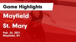 Mayfield  vs St. Mary Game Highlights - Feb. 26, 2021