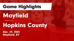 Mayfield  vs Hopkins County  Game Highlights - Dec. 29, 2023