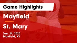 Mayfield  vs St. Mary  Game Highlights - Jan. 24, 2020