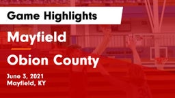Mayfield  vs Obion County  Game Highlights - June 3, 2021