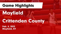 Mayfield  vs Crittenden County  Game Highlights - Feb. 4, 2023
