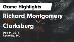 Richard Montgomery  vs Clarksburg  Game Highlights - Dec 14, 2016