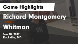Richard Montgomery  vs Whitman  Game Highlights - Jan 10, 2017