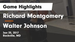 Richard Montgomery  vs Walter Johnson  Game Highlights - Jan 25, 2017