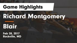 Richard Montgomery  vs Blair  Game Highlights - Feb 28, 2017