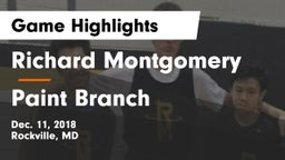 Richard Montgomery  vs Paint Branch  Game Highlights - Dec. 11, 2018