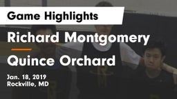 Richard Montgomery  vs Quince Orchard  Game Highlights - Jan. 18, 2019