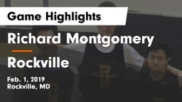Richard Montgomery  vs Rockville  Game Highlights - Feb. 1, 2019