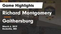 Richard Montgomery  vs Gaithersburg  Game Highlights - March 6, 2019
