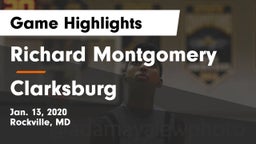 Richard Montgomery  vs Clarksburg  Game Highlights - Jan. 13, 2020