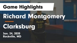 Richard Montgomery  vs Clarksburg  Game Highlights - Jan. 24, 2020