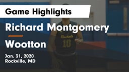 Richard Montgomery  vs Wootton  Game Highlights - Jan. 31, 2020