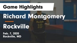 Richard Montgomery  vs Rockville  Game Highlights - Feb. 7, 2020