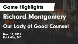 Richard Montgomery  vs Our Lady of Good Counsel  Game Highlights - Nov. 18, 2021