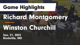 Richard Montgomery  vs Winston Churchill  Game Highlights - Jan. 21, 2022