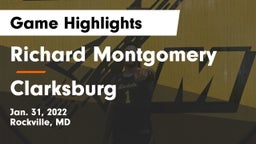 Richard Montgomery  vs Clarksburg Game Highlights - Jan. 31, 2022