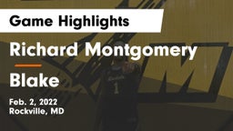 Richard Montgomery  vs Blake Game Highlights - Feb. 2, 2022