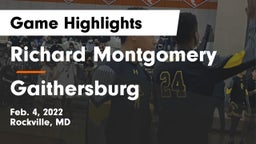 Richard Montgomery  vs Gaithersburg Game Highlights - Feb. 4, 2022