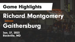 Richard Montgomery  vs Gaithersburg  Game Highlights - Jan. 27, 2023