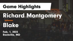 Richard Montgomery  vs Blake  Game Highlights - Feb. 1, 2023