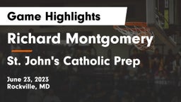 Richard Montgomery  vs St. John's Catholic Prep  Game Highlights - June 23, 2023